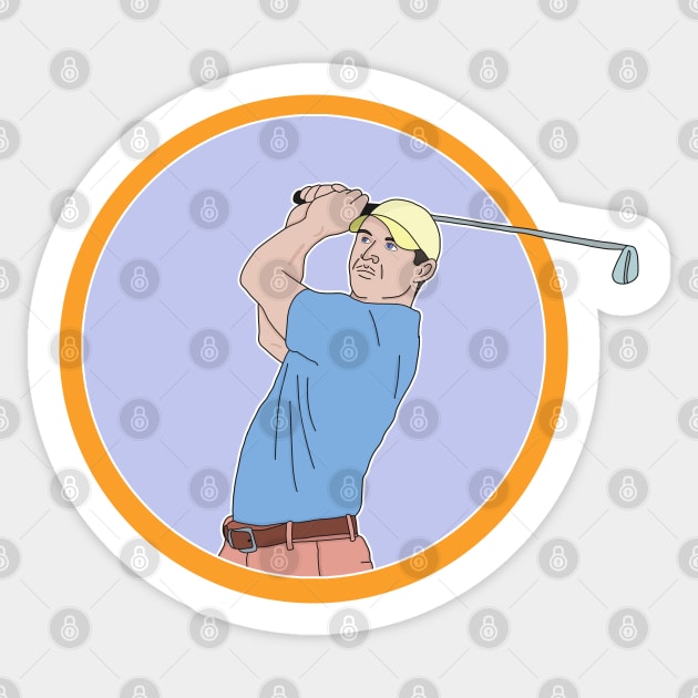 Golf Player Sticker by DiegoCarvalho